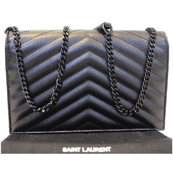 Yves Saint Laurent Wallet Chain Matelasse Chevron - back view