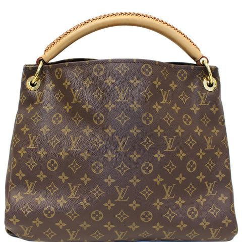 LOUIS VUITTON Artsy MM Monogram Canvas Shoulder Bag Brown