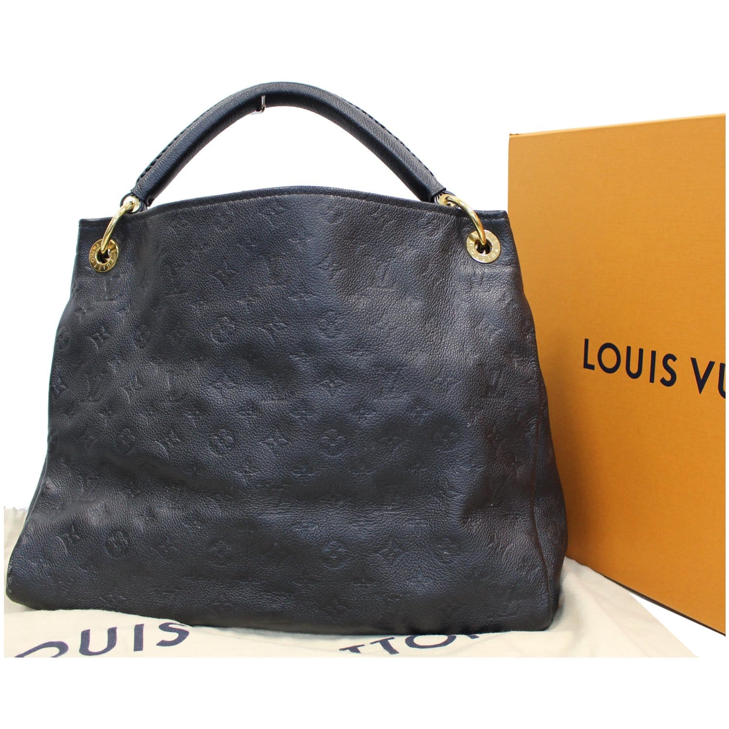 What Goes Around Comes Around Louis Vuitton Navy Empreinte Artsy MM Hobo -  ShopStyle Shoulder Bags
