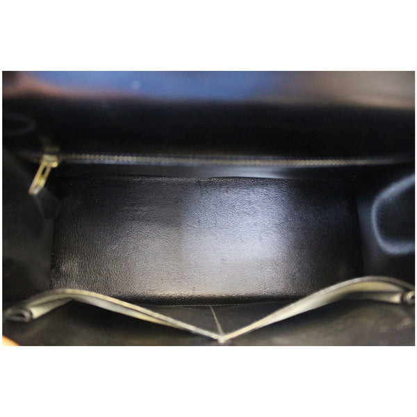 HERMES Kelly Sellier 28 Box Leather Bag Black-US