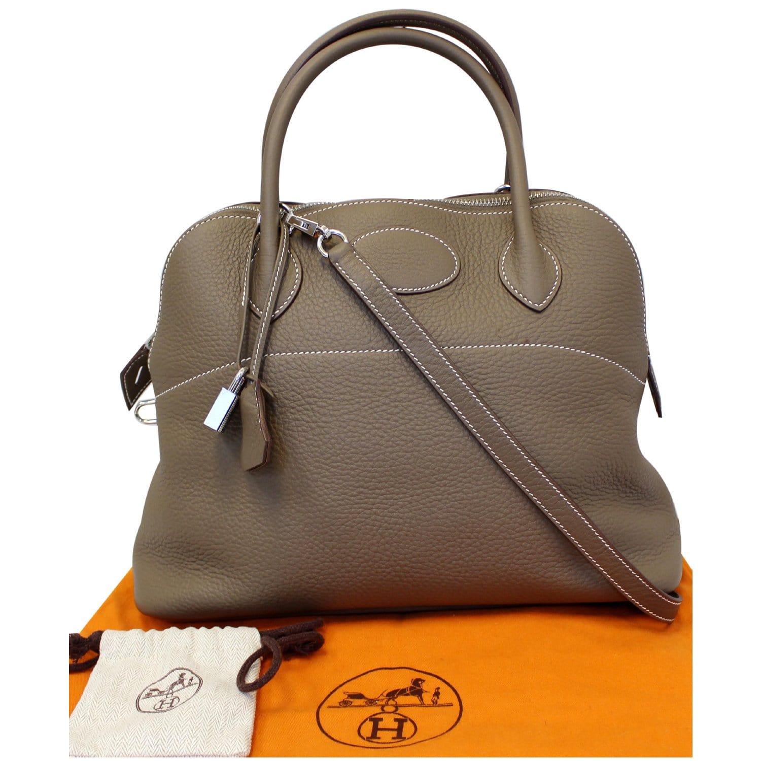 HERMES BOLIDE 31 TAURILLON CLEMENCE BROWN
