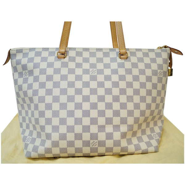 LOUIS VUITTON Iena MM Damier Azur Shoulder Bag White