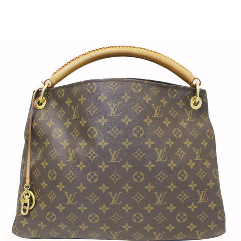 LOUIS VUITTON Artsy MM Monogram Canvas Shoulder Bag Brown