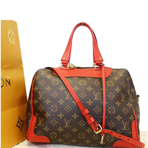 LOUIS VUITTON Retiro NM Monogram Shoulder Bag Coquelicot