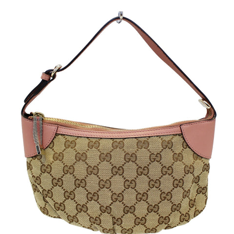 GUCCI GG Canvas Beige/Pink Accessories Pochette Bag