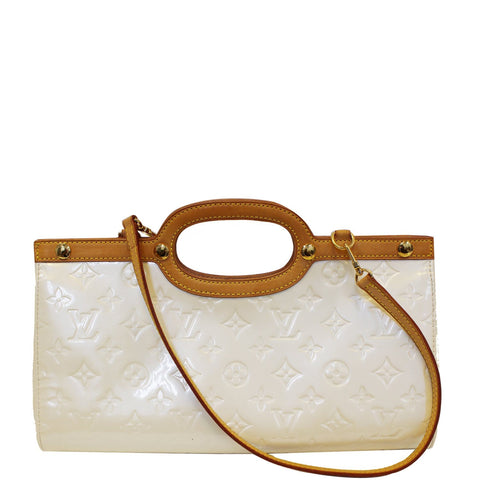 LOUIS VUITTON Roxbury Drive Vernis Leather Shoulder Bag Cream