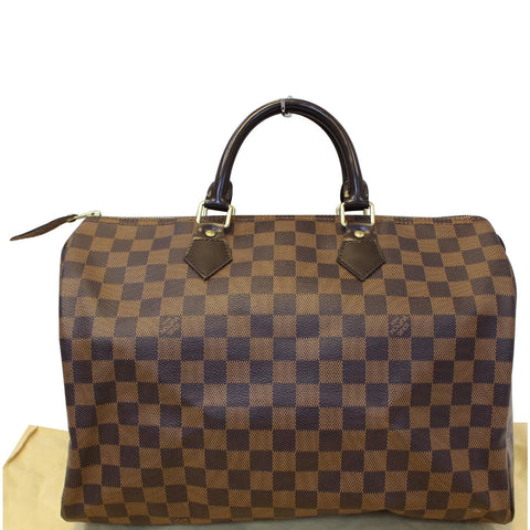 LOUIS VUITTON Speedy 35 Damier Ebene Satchel Bag