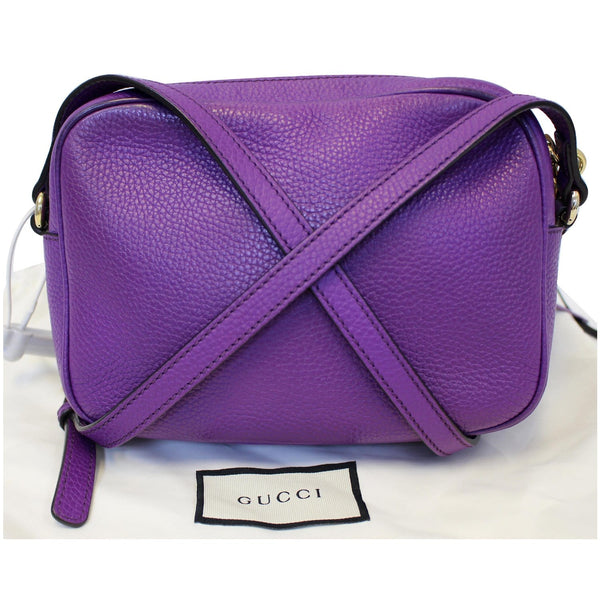 Gucci Crossbody Bag Soho Disco Pebbled Leather Small - back view