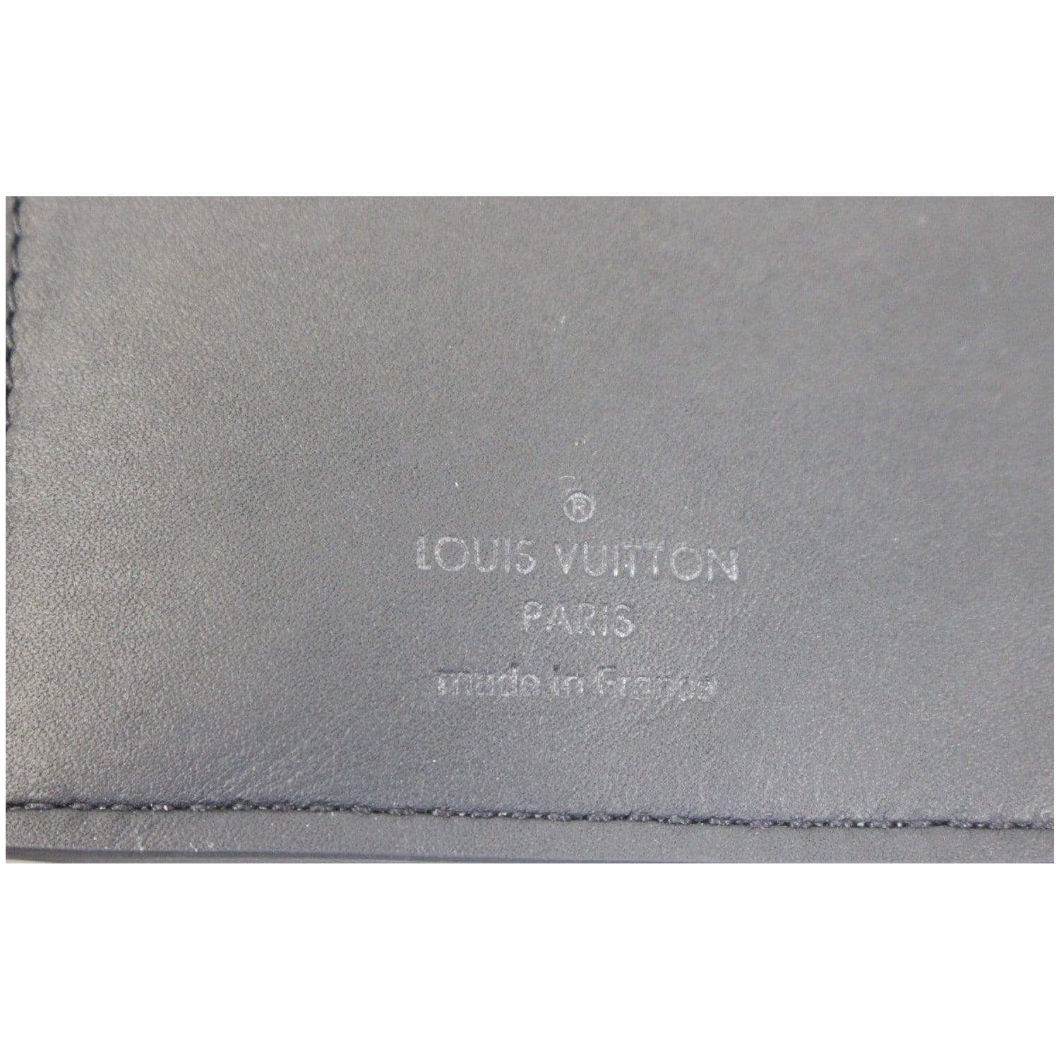 LOUIS VUITTON Monogram Upside Down Brazza Wallet Navy 391658