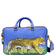 GUCCI Le Marche des Merveilles Tiger Print Pebbled Boston Bag