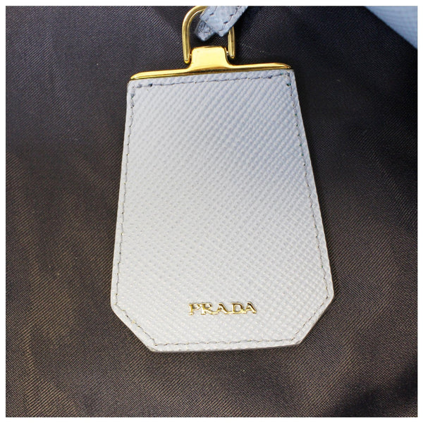 PRADA Lux Saffiano Leather Tote Shoulder Bag Blue-US