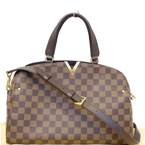 LOUIS VUITTON Kensington Bowling Damier Ebene Shoulder Handbag - Last Call