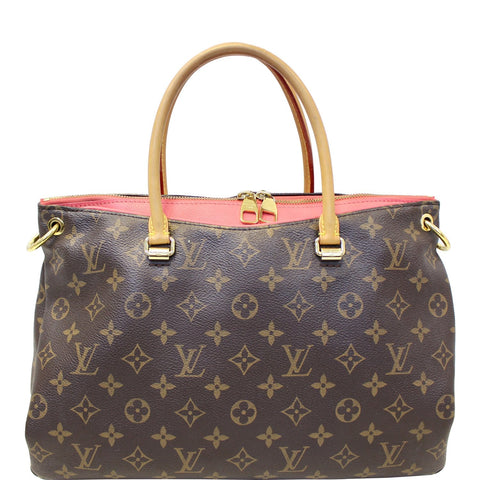 LOUIS VUITTON Pallas Monogram Canvas Shoulder Handbag