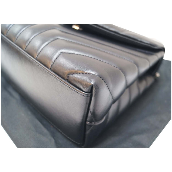 SAINT LAURENT Matelasse Loulou Monogram Calfskin Shoulder Bag Black-US