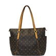 LOUIS VUITTON Totally MM Monogram Canvas Tote Shoulder Bag Brown