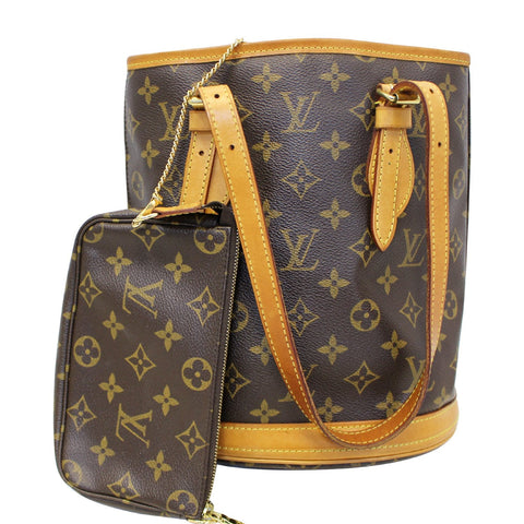 LOUIS VUITTON Bucket PM Monogram Canvas Shoulder Bag