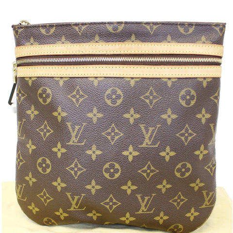 LOUIS VUITTON Pochette Bosphore Monogram Canvas Crossbody Bag