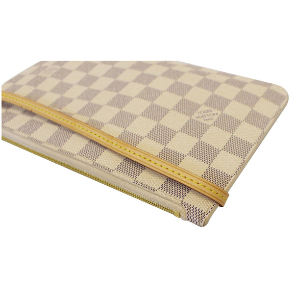 Louis Vuitton Neverfull MM Wristlet Damier Azur Pouch - corner