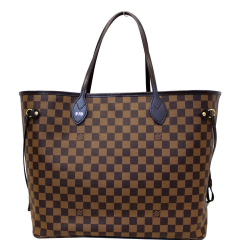 LOUIS VUITTON Neverfull GM Damier Ebene Tote Shoulder Bag