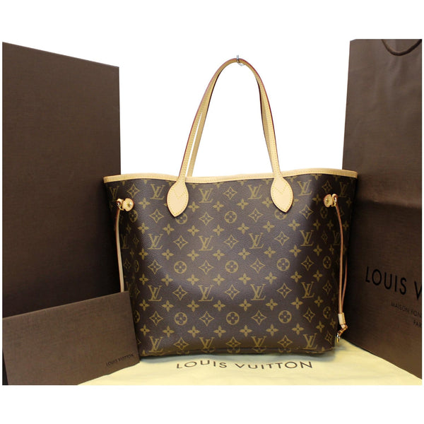 LOUIS VUITTON Neverfull MM Monogram Canvas Tote Shoulder Bag Brown-US