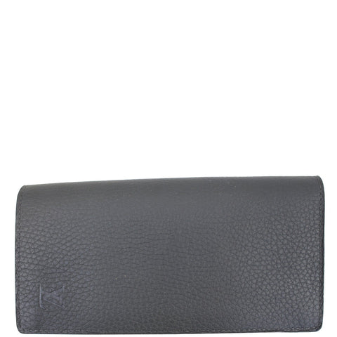 LOUIS VUITTON Brazza Taiga Leather Wallet Grey - Last Call