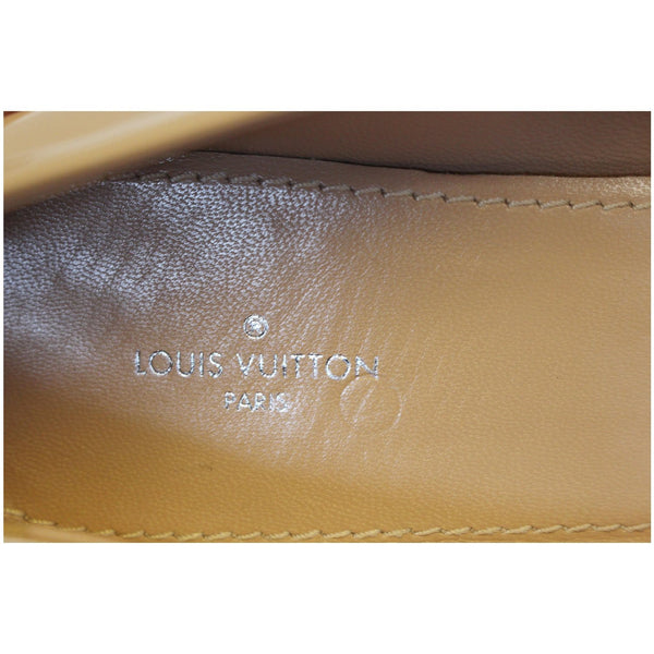 Louis Vuitton Madeleine Ballerina Patent Leather Blush - Lv logo