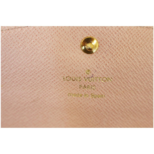 Louis Vuitton Caissa Damier Ebene Wallet  - lv logo