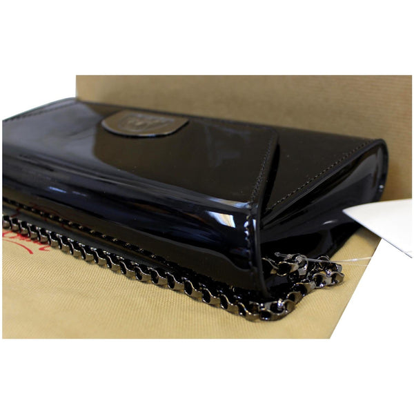 Christian Louboutin Vero Dodat Patent Leather Clutch Bag Black-US