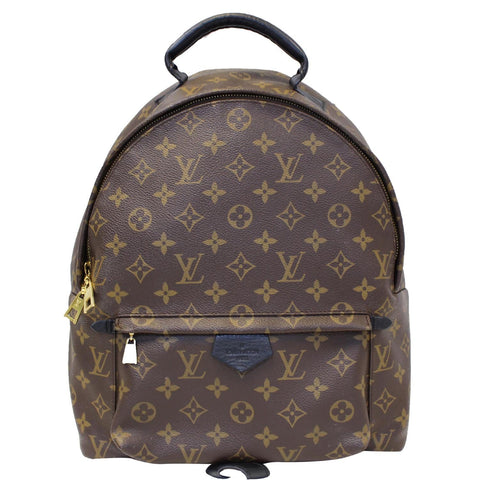 LOUIS VUITTON Palm Springs MM Monogram Canvas Backpack Bag Brown