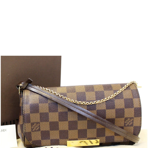 LOUIS VUITTON Favorite PM Damier Ebene Shoulder Crossbody Bag