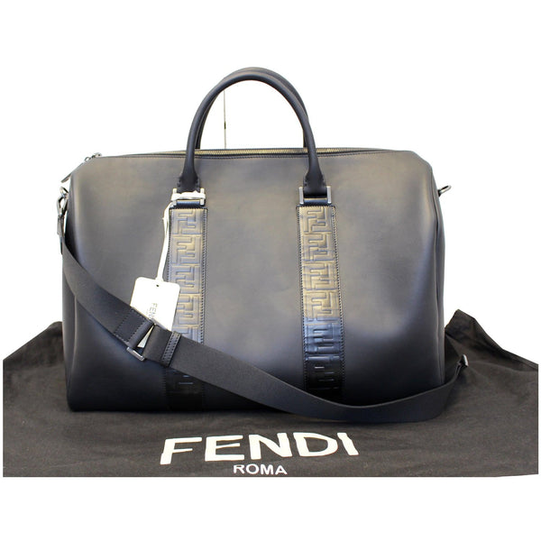 Fendi Satchel Black Leather Weekender for women