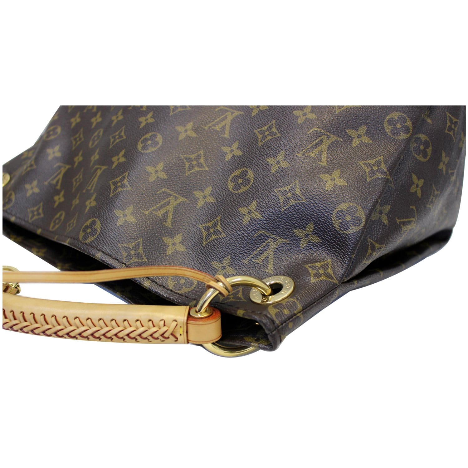 Artsy cloth handbag Louis Vuitton Brown in Cloth - 31556332