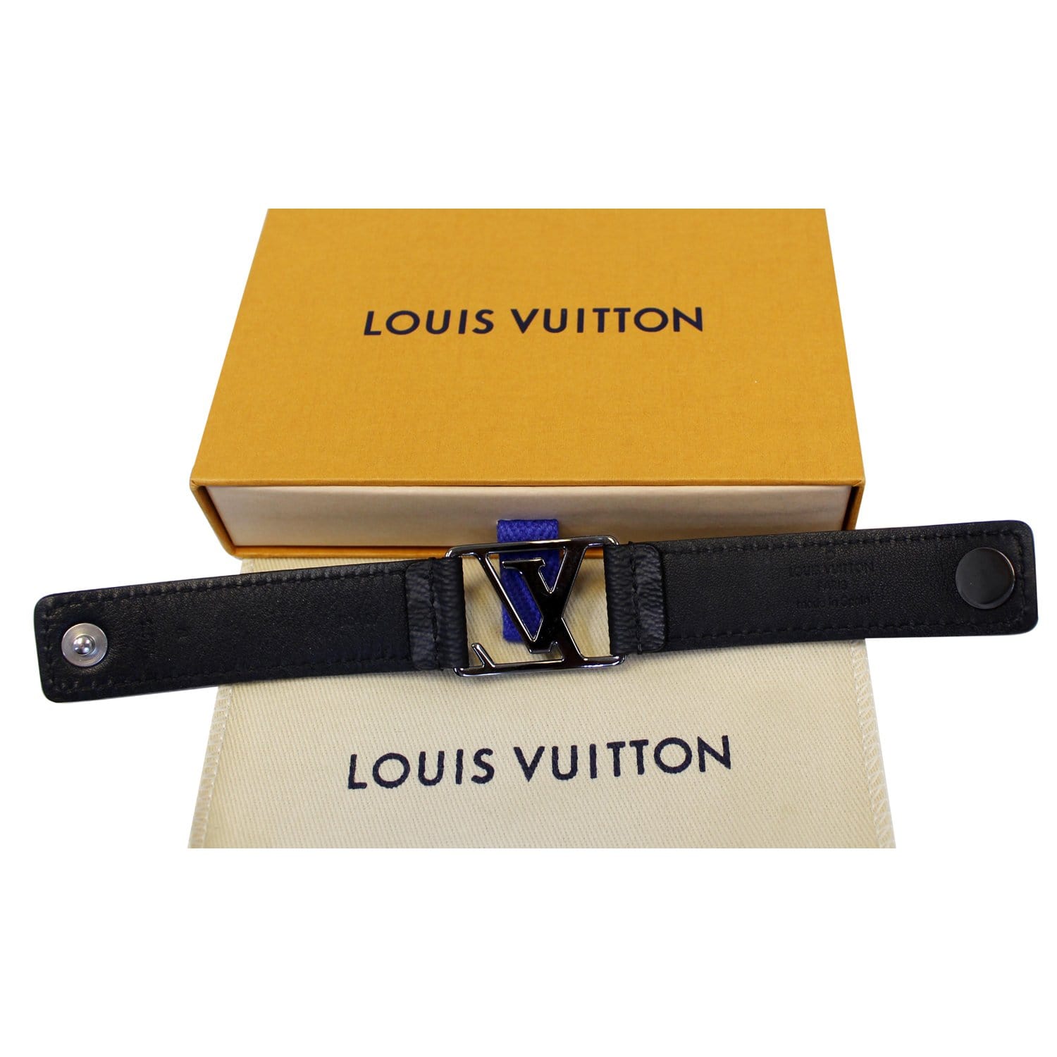 Louis Vuitton bracelet hockenheim Monogram eclipse canvas Mens