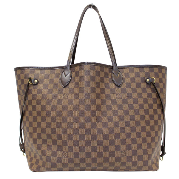 LOUIS VUITTON Neverfull GM Damier Ebene Tote Shoulder Bag Brown-US