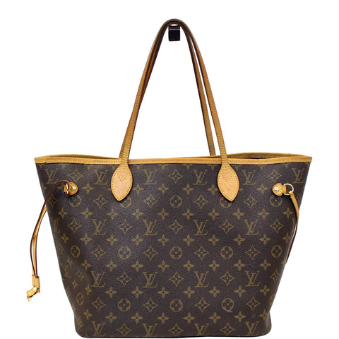 LOUIS VUITTON Monogram Canvas Neverfull MM Brown Tote Bag