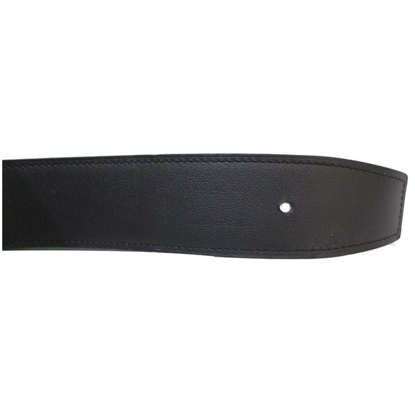 HERMES Reversible Replacement Belt Strap Black/Brown Size 46