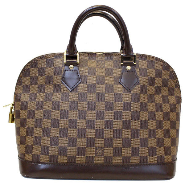 Louis Vuitton Alma Damier Ebene Bag - Front Look