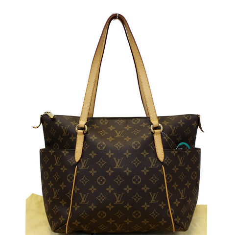LOUIS VUITTON Totally MM Monogram Canvas Brown Tote Shoulder Bag