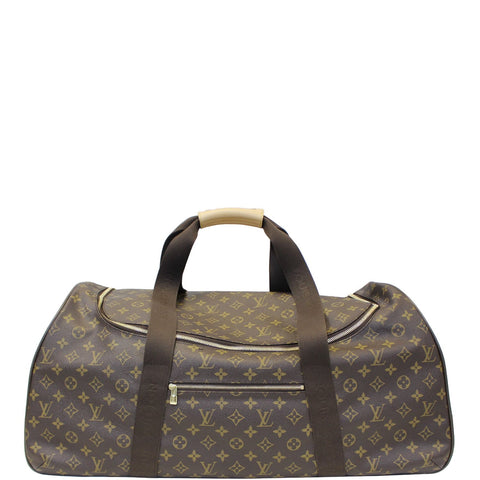 LOUIS VUITTON Neo Eole 55 Monogram Canvas Rolling Duffle Bag Brown