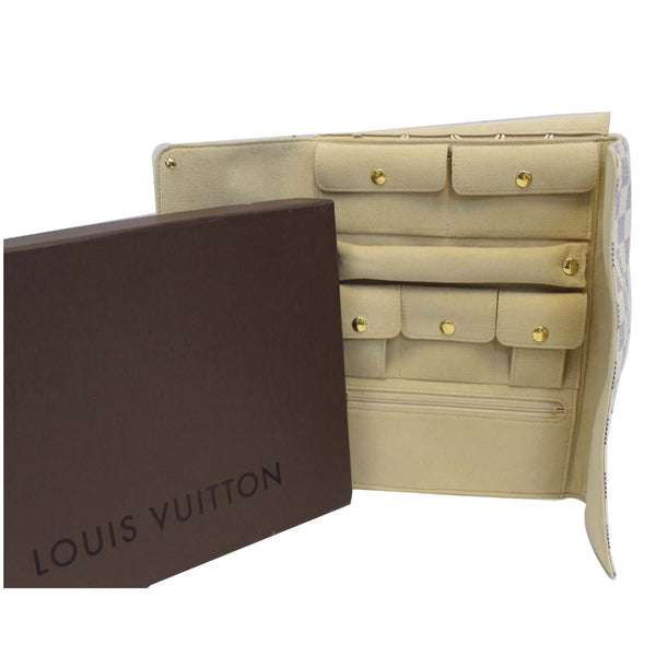 Louis Vuitton Folding Jewellery Case - Lv Damier Azur - interior