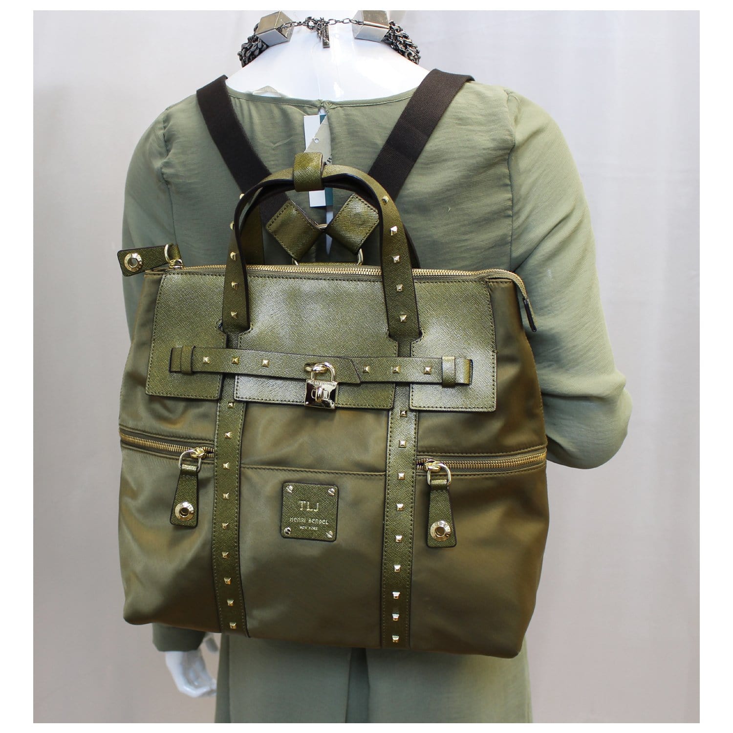 henri bendel travel tote bag Henri Bendel Jetsetter Snake Convertible Backpack-US