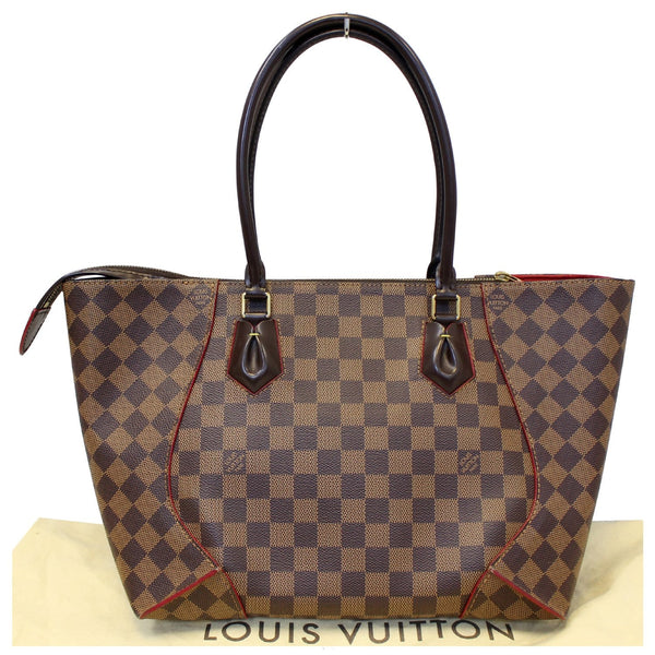 Louis Vuitton Caissa MM Damier Ebene Bag Close View