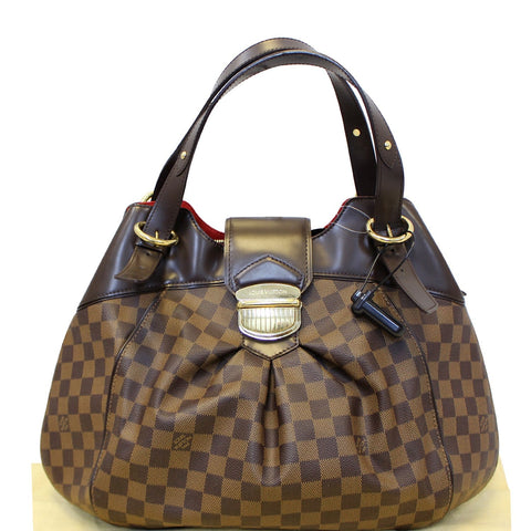 LOUIS VUITTON Sistina GM Damier Ebene Shoulder Handbag