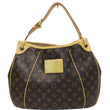 LOUIS VUITTON Galliera PM Monogram Canvas Shoulder Handbag Brown