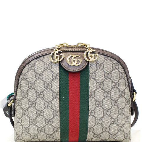 GUCCI Ophidia GG Supreme Monogram Web Shoulder Crossbody Bag