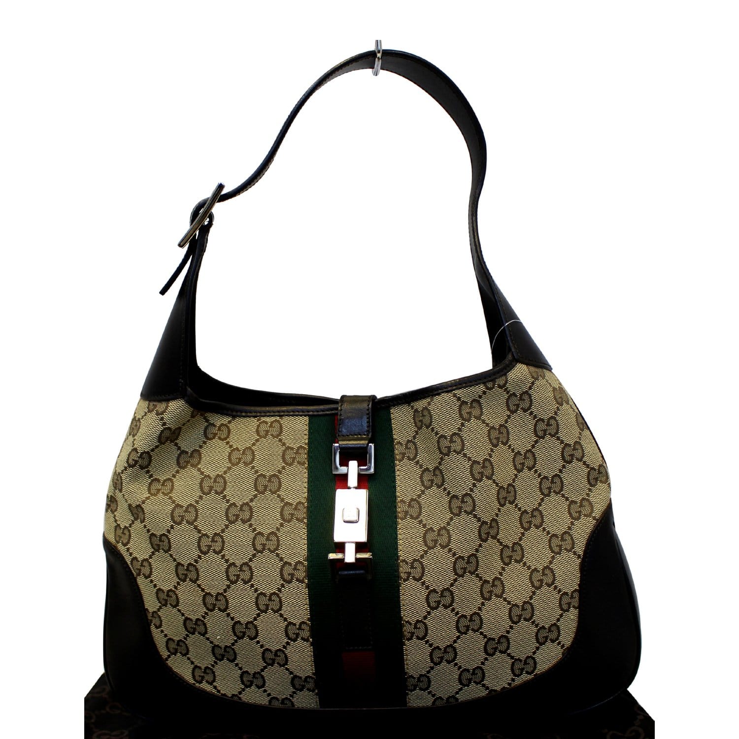 Gucci Gucci Shopper bag Jackie in monogram canvas Black Cloth ref