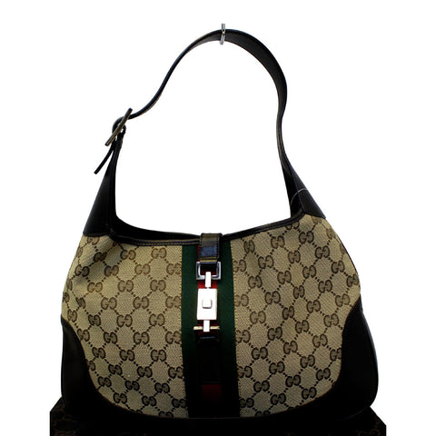 GUCCI Jackie O Web GG Canvas Hobo Bag