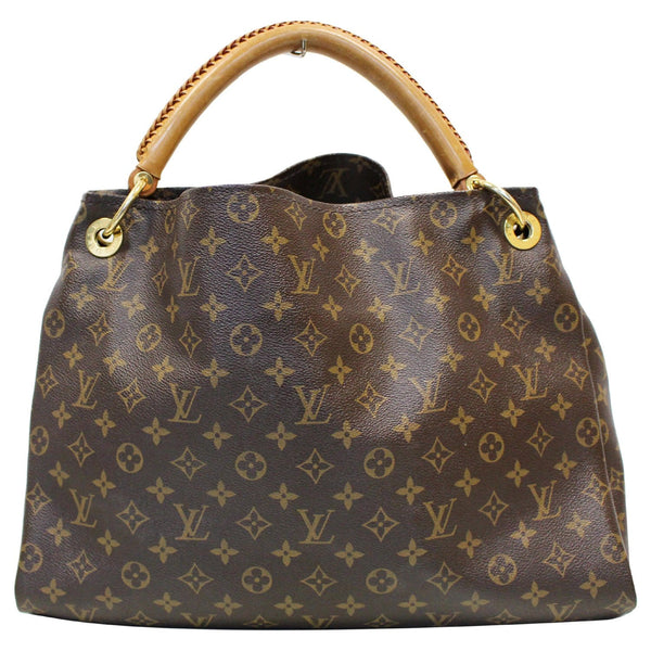LOUIS VUITTON Artsy MM Monogram Canvas Shoulder Bag Brown