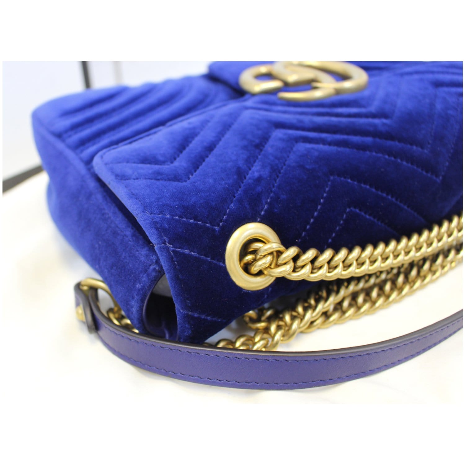 Gucci Purple Velvet GG Marmont Bag CLICK  #gucci  #GUCCI会長 #guccipurse #guccihandbag #handbag #handb…