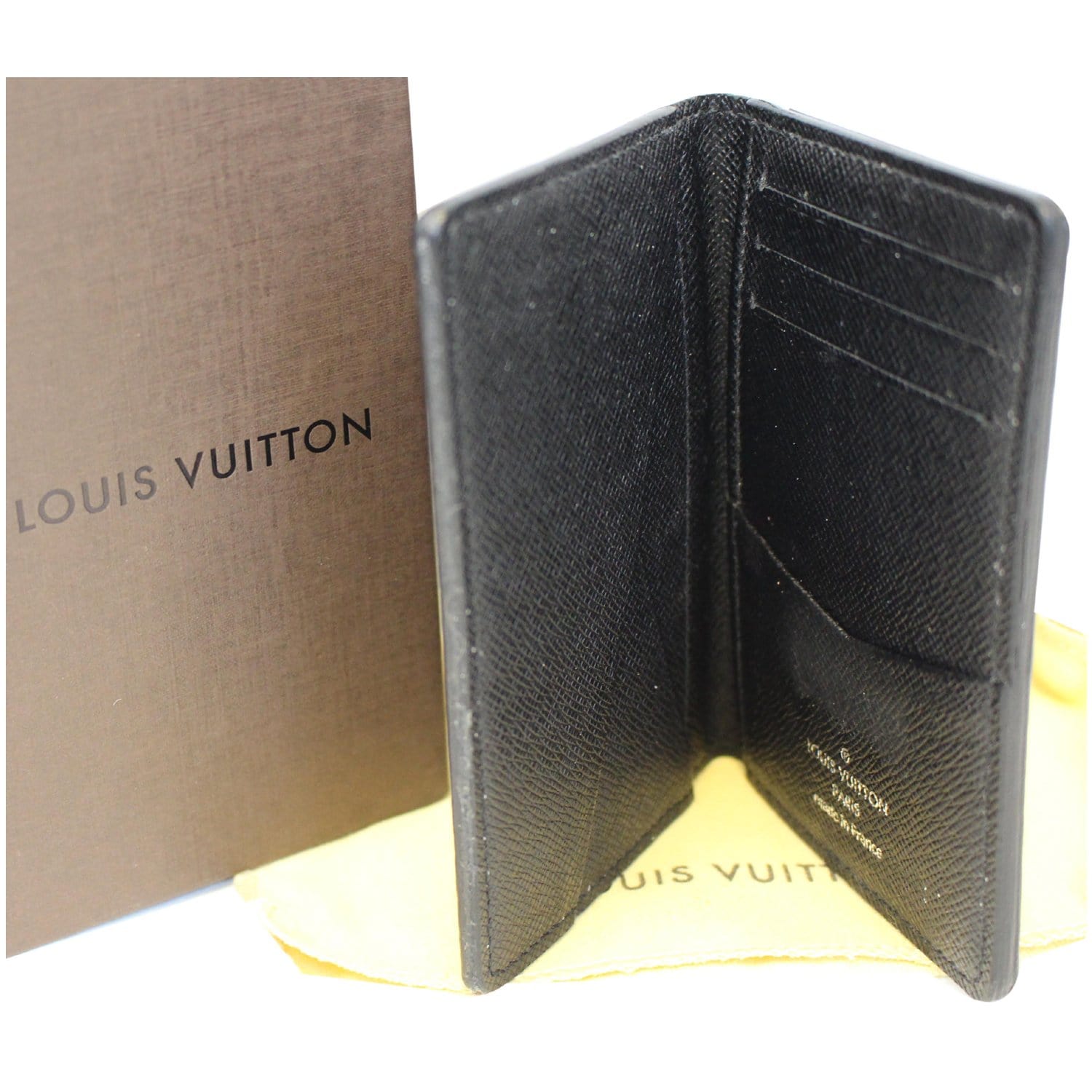 LOUIS VUITTON Pocket Organizer Damier Graphite Card Case